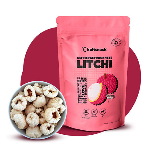 Gefriergetrocknete-Litchi