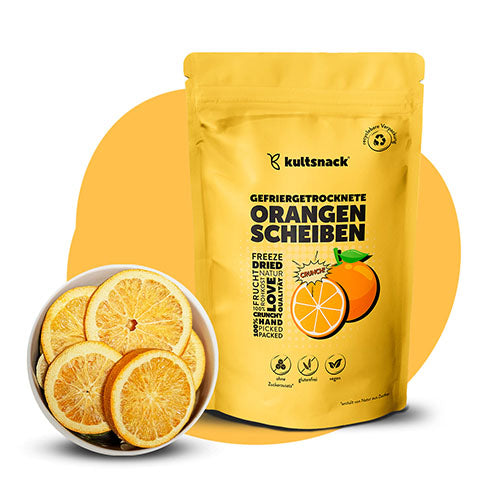 Gefriergetrocknete-Orangen-Scheiben
